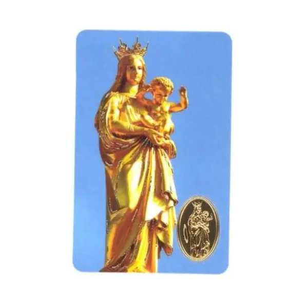 Carte de prière avec poinçon - Notre-Dame de la Garde