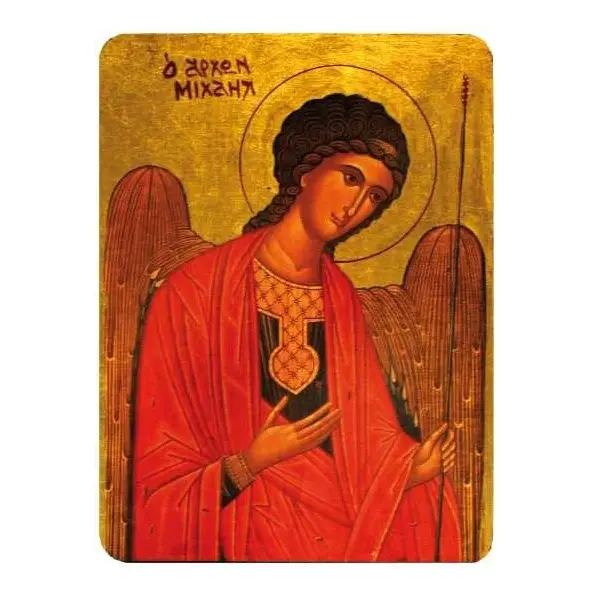 Icône plate Saint Michel rouge