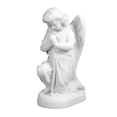 Statue de l'Ange en prière - Albâtre 15 cm