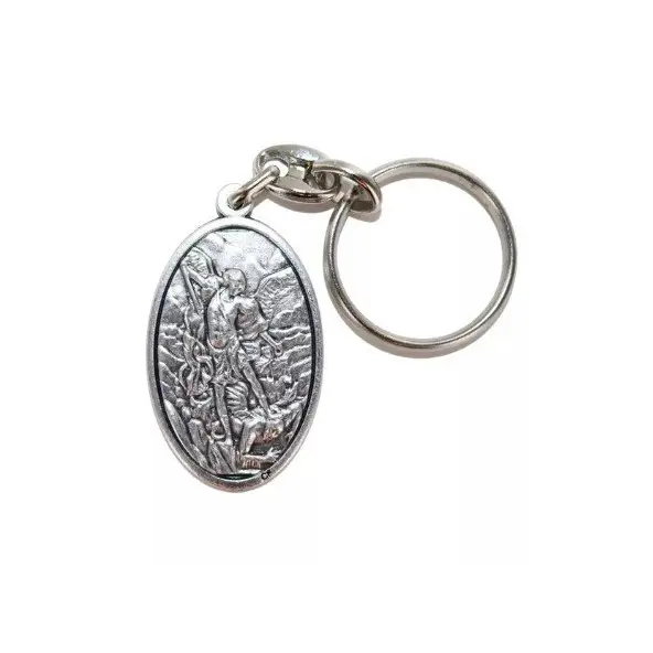 Porte-clés Saint Michel ovale