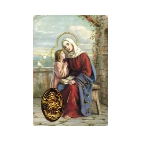 Carte de prière avec poinçon - Sainte Anne