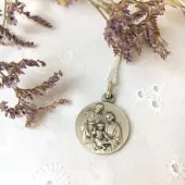 Médaille Sainte Famille 18 mm - argent - 1