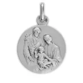 Médaille Sainte Famille 18 mm - argent - 2
