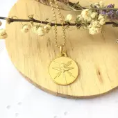 Médaille du Saint Esprit 18 mm - plaqué or - 1