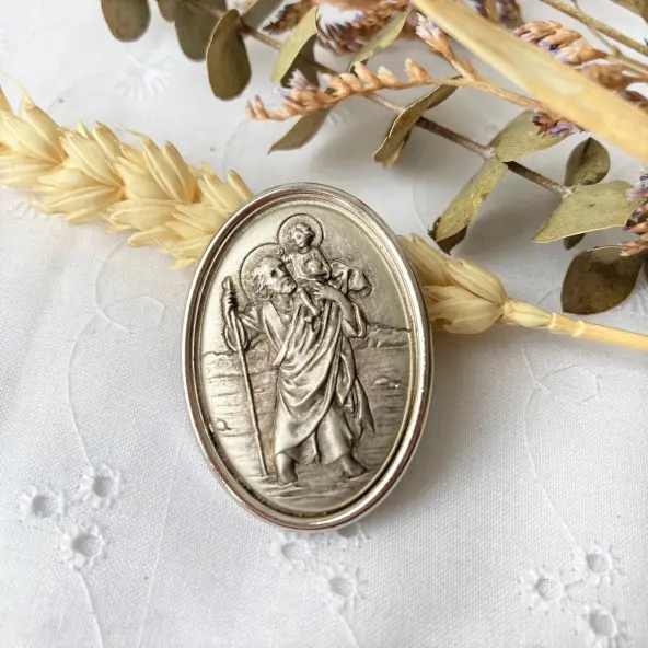 Plaque auto ovale - Saint Christophe