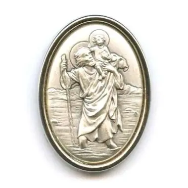 Plaque auto ovale - Saint Christophe