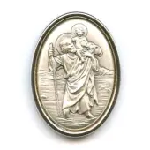 Plaque auto ovale - Saint Christophe - 2