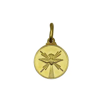 Médaille Saint Esprit 18 mm - plaqué or