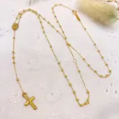 Collier chapelet 55 cm en or 18 carats - 1