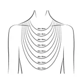 Chaîne maille gourmette diamantée 1,5 mm  - Argent - 3