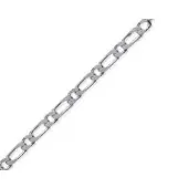Chaîne maille figaro - 2 mm - 45 cm - Argent - 2