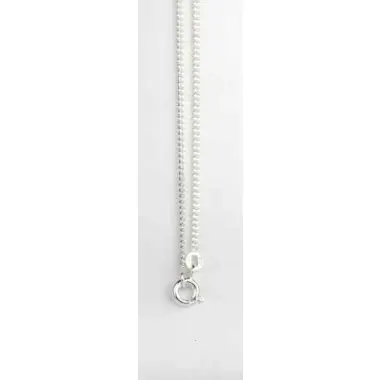 Chaîne maille gourmette 1,8 mm - 60 cm - Argent