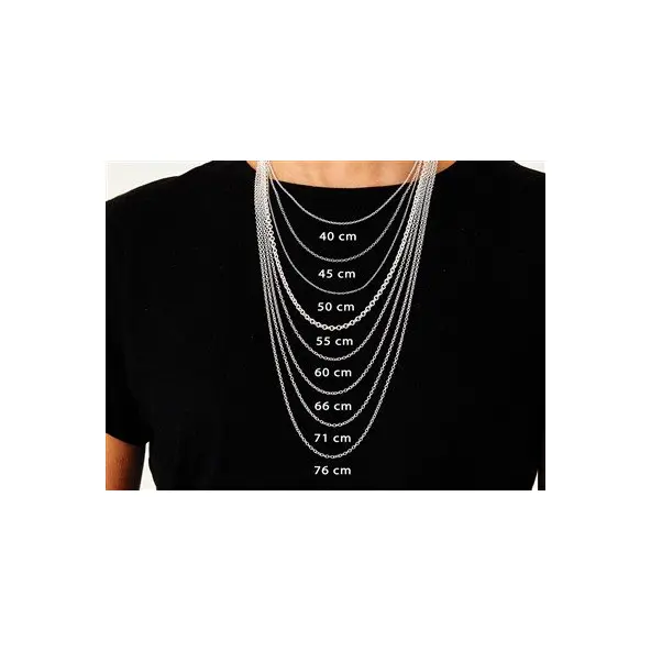 Chaîne maille forçat 1,9 mm - 60 cm - Argent