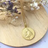 Médaille Saint Antoine de Padoue - plaqué or - 1
