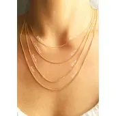 Chaîne maille gourmette 1,2 mm - 42-45 cm - Argent - 3