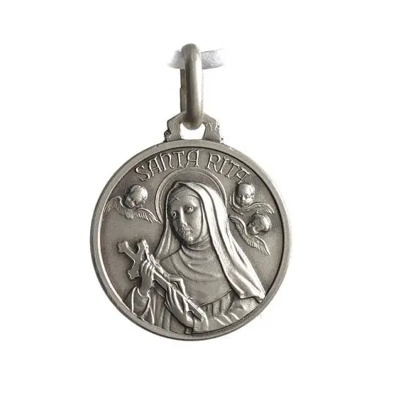 Médaille Sainte Rita portrait - argent