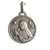 Médaille Sainte Rita portrait - argent - 2