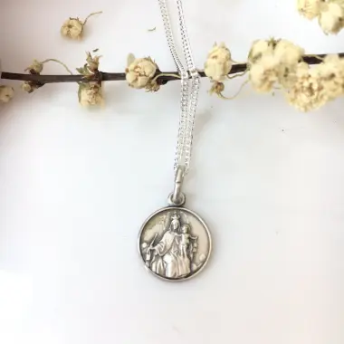 Médaille Notre-Dame du Mont Carmel en argent