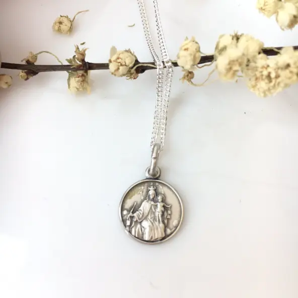 Médaille Notre-Dame du Mont Carmel en argent