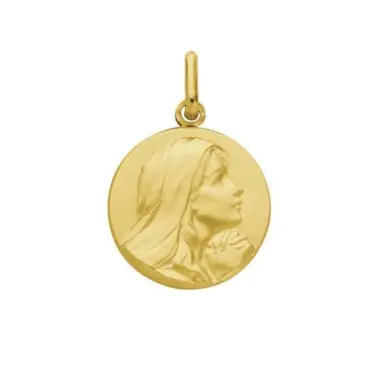 Médaille de la Vierge suppliante 18 mm - plaqué or