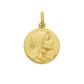 Médaille de la Vierge suppliante 18 mm - plaqué or - 2