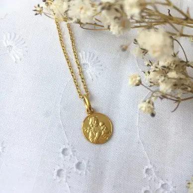 Médaille Saint Joseph - plaqué or