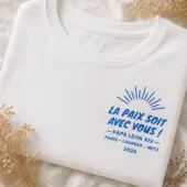 Tee-shirt La paix soit avec vous - Pape Leon XIV - 3