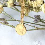 Médaille de la Vierge Marie 13 mm - plaqué or - 2