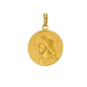 Médaille du Christ 16 mm en or 18 carats - 2