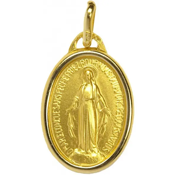 Médaille Miraculeuse bord rond - or 18 carats