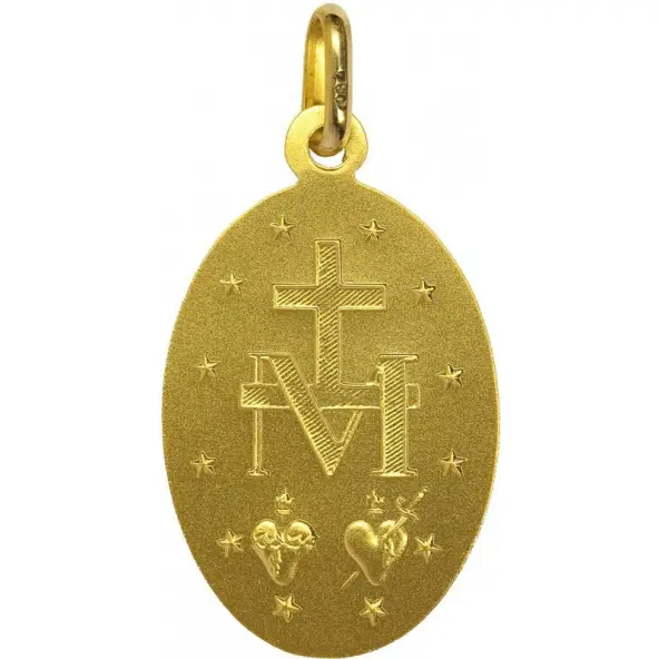 Médaille Miraculeuse bord rond - or 18 carats