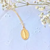 Médaille Miraculeuse bord fin - or 18 carats - 4