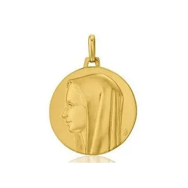 Médaille de la Vierge souriante en or 18 carats