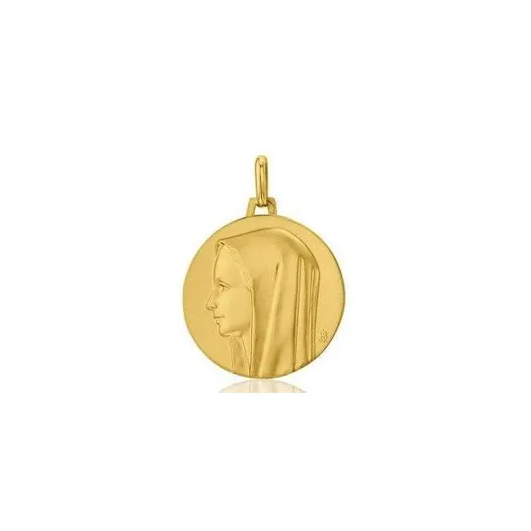 Médaille de la Vierge souriante en or 18 carats