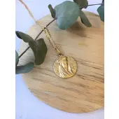 Médaille de la Vierge couronnée 20 mm en or 18 carats - 2