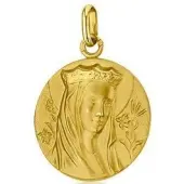 Médaille de la Vierge couronnée 20 mm en or 18 carats - 3