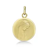 Médaille Douce Vierge Marie 17 mm en or 18 carats - 1
