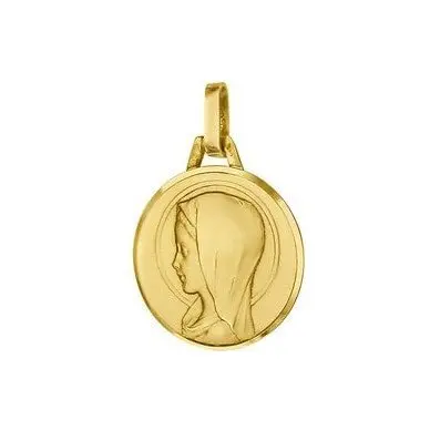 Médaille de la Vierge de douceur 16 mm en or 18 carats