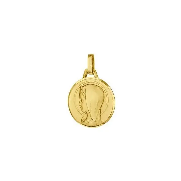 Médaille de la Vierge de douceur 16 mm en or 18 carats