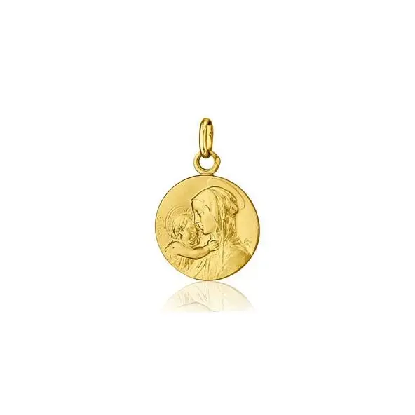 Médaille Vierge à l'Enfant de Botticelli en or 18 carats
