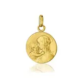 Médaille Vierge à l'Enfant de Botticelli en or 18 carats - 2