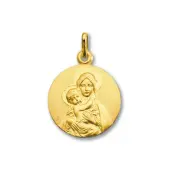 Médaille de la Vierge de tendresse 18 mm en or 18 carats - 2