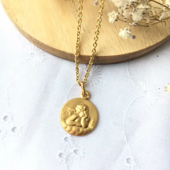 Médaille de l'Ange en or 18 carats