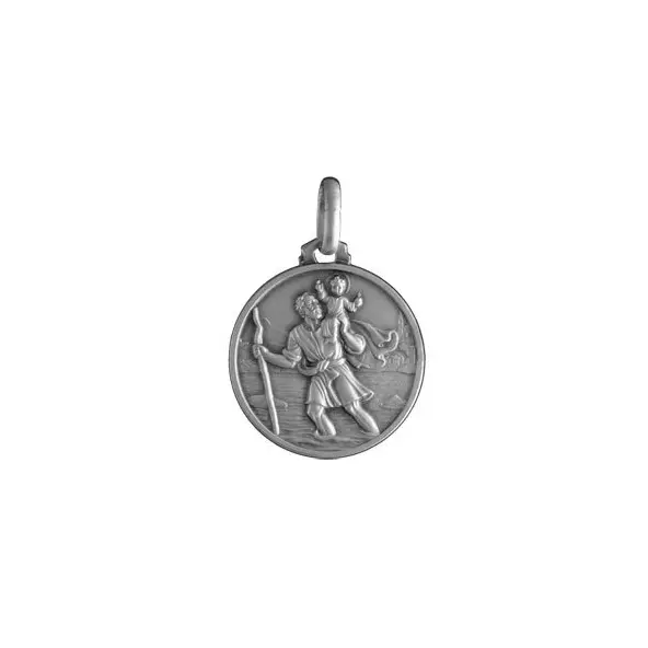 Médaille Saint Christophe 18 mm en argent