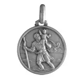 Médaille Saint Christophe 18 mm en argent - 2