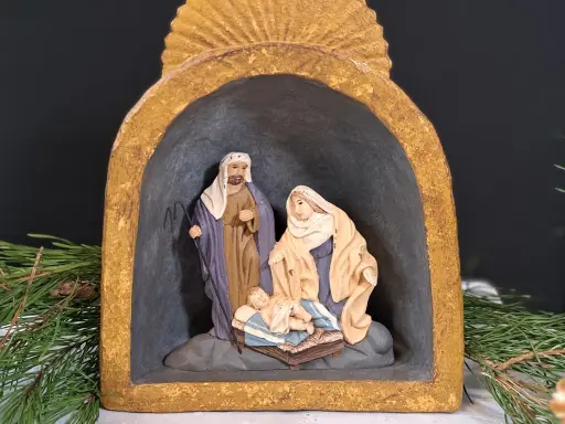Crèche et objets de décoration pour Noël