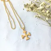 Croix Scoute - plaqué or - 1