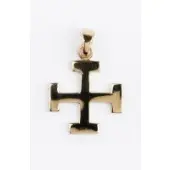 Croix Scoute - plaqué or - 2