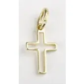 Croix ajourée - plaqué or - 2