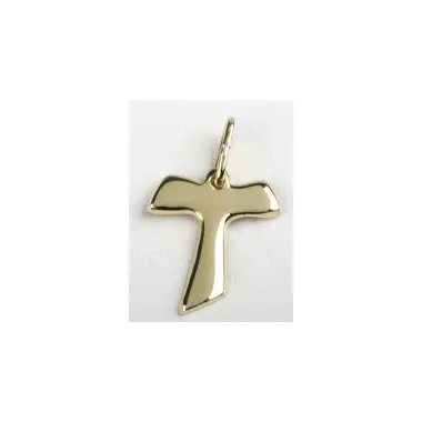 Croix du Tau - plaqué or